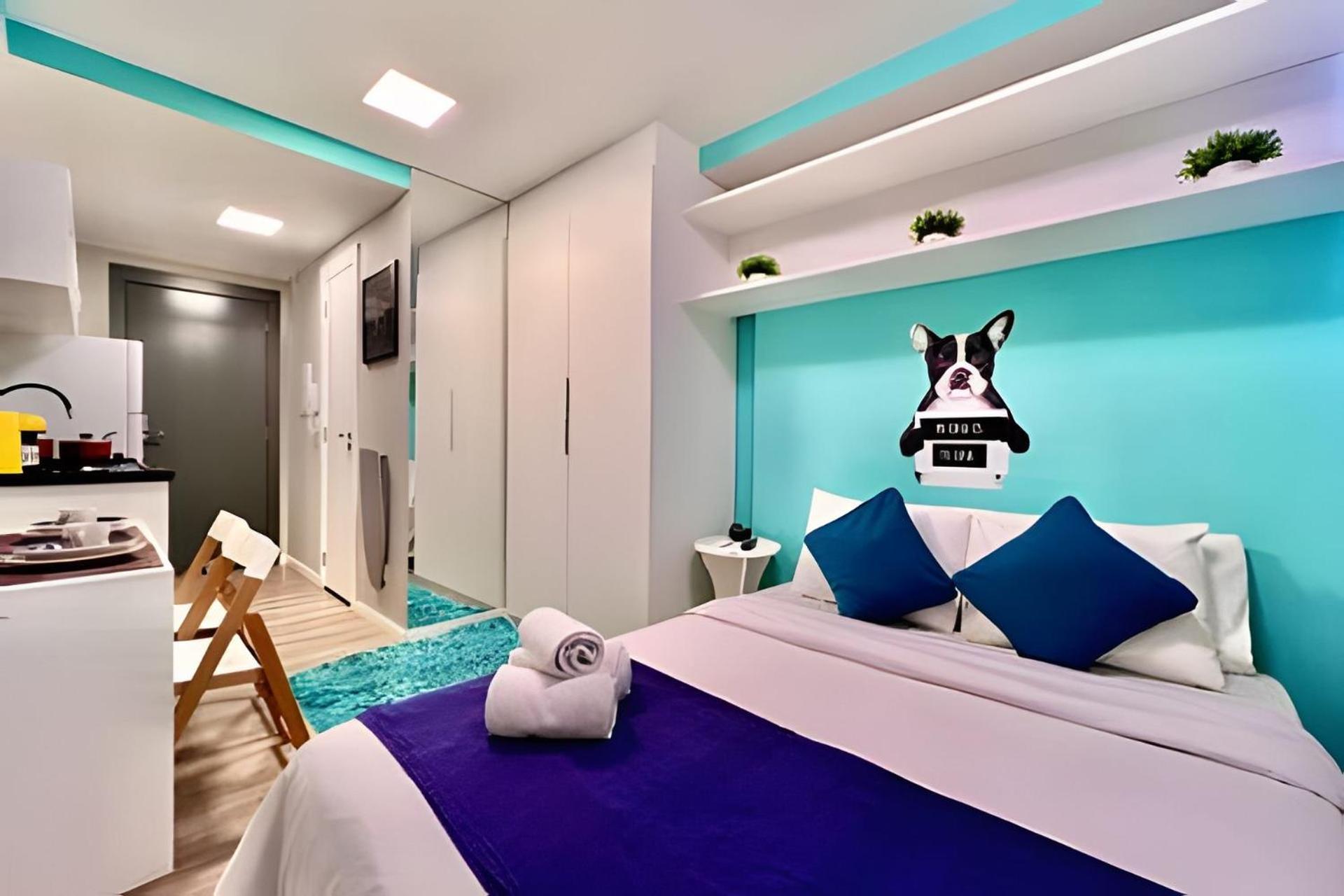 Apartamento Lindo Estudio Moderno Com Ar Condicionado